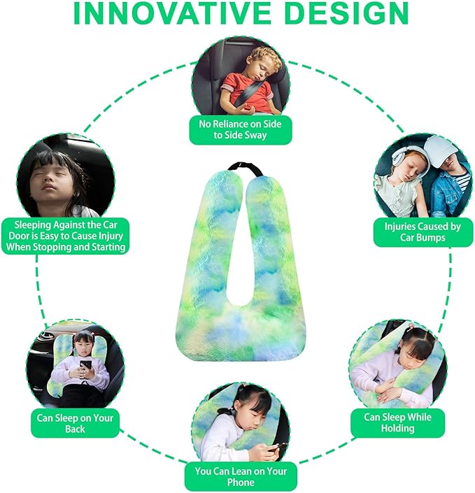 Travel Pillow, Travel Pillow for Kids, Sleeper Hold Pillow Travel, Removable - Image 5
