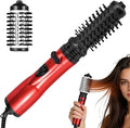 Heated Styling Brush Dryer - All in Volumizing Tool for Quick Looks | Coated Body with Even Heat Flow, Electric Grooming Appliance for Daily Styling 14.57x5.51 in