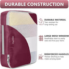 8 Set Packing Cubes for Travel, Gifts for Women Mom, Anti-Tearing Suitcase - Image 4