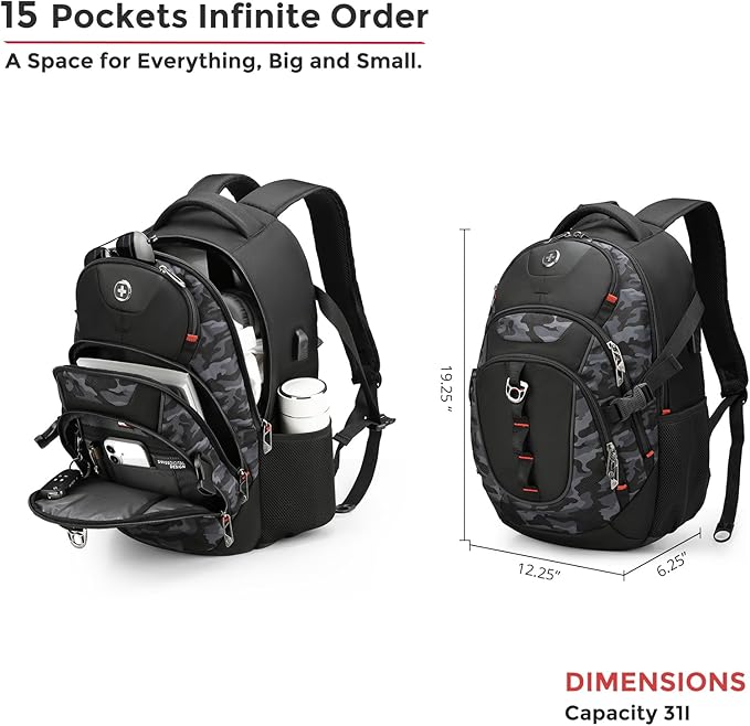 Swissdigital Design Laptop Backpack - Image 5
