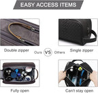 BAGSMART Toiletry Bag for Men, Canvas Travel Toiletry Organizer Dopp Kit - Image 5