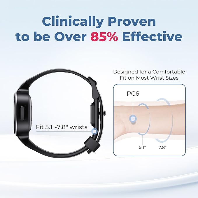 EmeTerm Smart FDA-Cleared Anti-Nausea Wristwatch Touchscreen IP67 Waterproof - Image 6