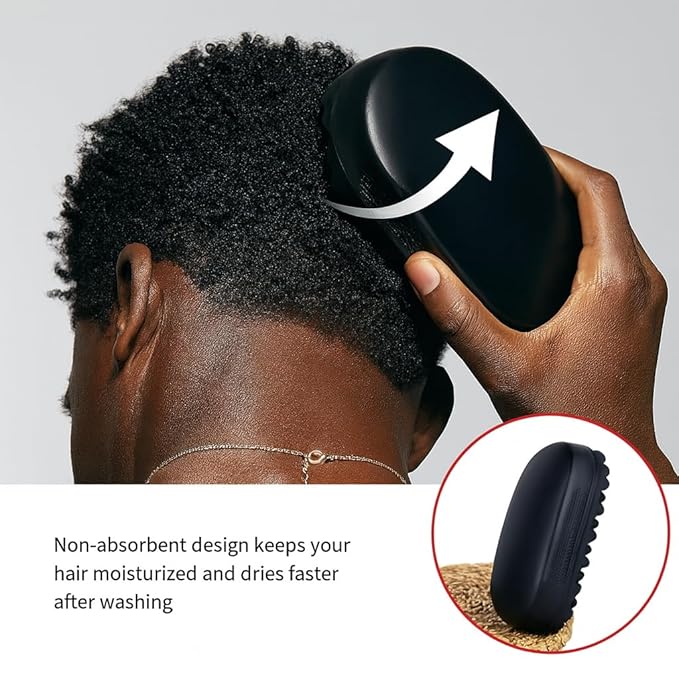 Luxury Twist Styler – Durable, Washable Comb Brush, a Premium Alternative to Hair Sponges for Afro, Curly, Coiled & 4C Hair, Ideal for Daily or Professional Use (Black)