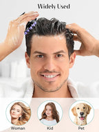 HEETA Scalp Massager Hair Growth 2-Pack, Soft Silicone Scalp Scrubber Shampoo Brush for Exfoliation Dandruff Removal Head Massage Stress Relax, Wet & Dry Use for Women Men Thick Thin Curly Hair Care