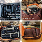 Peak Design Travel Backpack 45L, Expandable 35-45L Design, Rear and Top Access - Image 3