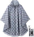 Rain Poncho Jacket Coat Hooded Zipper Style by salamra
