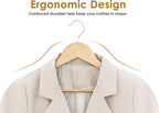 StorageWorks Wooden Hangers 30 Pack, Wood Coat Hanger - Image 7