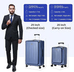 29 Inch Luggage, Top Opening Airline Approved ABS+PC Hard Shell Suitcases - Image 2
