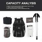 MOUNTAINTOP 40L Hiking Backpack Lightweight Travel Backpack - Image 7
