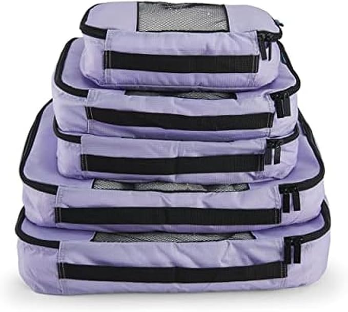 TravelWise Luggage Packing Organization Cubes 5 Pack, 2 Small, 2 Medium by TravelWise