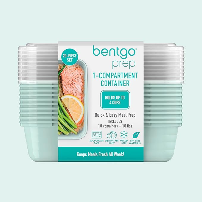 Bentgo 20-Piece Lightweight, Reusable BPA-Free 1-Compartment Containers - Image 8
