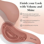 Kitsch Detangler Brush – Gentle Curly Hair Brush with Flexible Bristles for All Hair Types - Wet or Dry | Detangling Hair Brushes for Women & Men, Hairbrush for Adults & Kids - Terracotta