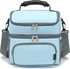 FlowFly Double Layer Cooler Insulated Lunch Bag Adult Lunch Box Large Tote Bag - Image 7