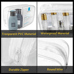 16 Pieces Clear Makeup Bags Bulk, TSA Approved Toiletry Bag - Image 4