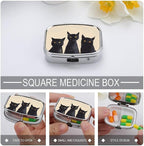 Metal 2 Compartment Pill Organizer Travel Friendly Portable Compact Pill Box - Image 4