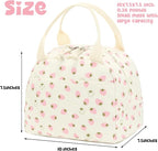 Bluboon Lunch Bag for Women Men Cute Corduroy Lunch Tote Bags Reusable - Image 7