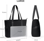 Tote Bag for Women with Zipper, Travel Tote Bags with Compartments Large - Image 4