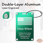 Personalized Luggage Tags: Custom Metal Luggage Tags - Image 3