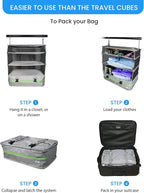 Stow-N-Go Travel Luggage Organizer – Portable Hanging Travel Shelves, Carry-On - Image 7