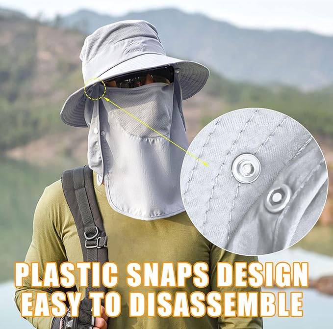 Sun Hats for Men Women Fishing Hat UPF 50+ Breathable Wide Brim Summer UV - Image 4