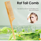 Bamboo Brush For Hair Growth,3PCS Natural Bamboo Bristles,for Women Men and Kids,for All Hair Types.
