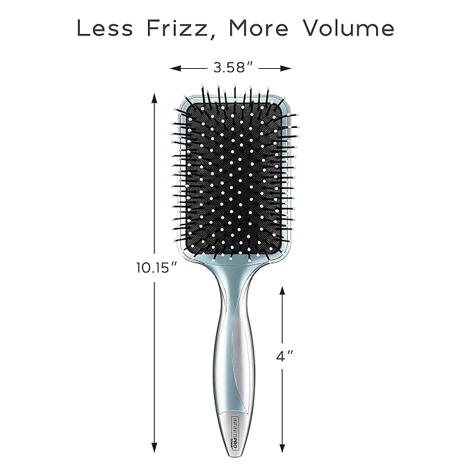 InfinitiPro by Conair - Hair Brush - Detangling Brush - Hair Brush For Thick Hair - Hairbrush Reduces Frizz and Adds Volume - Smoothwrap Series