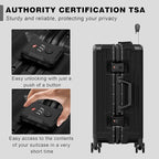 AnyZip Luggage Sets 2 Piece Aluminum Frame Carry On and Checked Suitcase PC ABS - Image 5