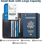 Coowayze Passport Holder Cover for Women Men, Leather US Passport Wallet Case - Image 4