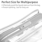 PACKISM Clear Makeup Bag, Waterproof TSA Approved Toiletry Bag Quart Size Bag - Image 5