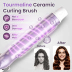 1 Inch Ceramic Curling Iron - Long Barrel Fast Heating Curling Wand, Dual Voltage 110-240V Travel,5 Adjustable Heat Settings & Automatic Shut-Off, Professional Hair Curler for Long-Lasting Curls