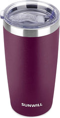 SUNWILL Travel Coffee Tumbler 20 oz, Insulated Mug by SUNWILL