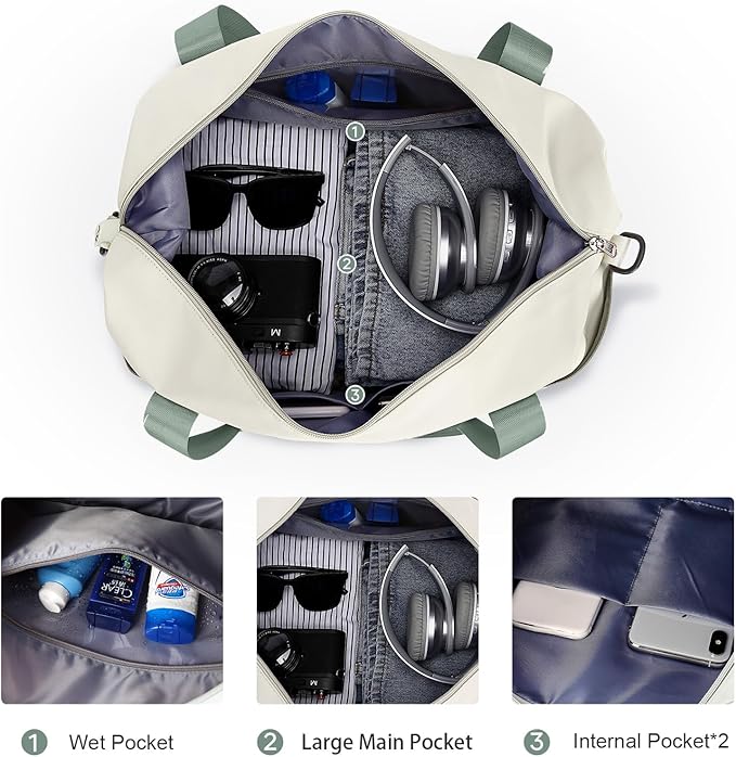 Travel Duffel Bag, Sports Tote Gym Bag, Shoulder Weekender Overnight Bag - Image 6