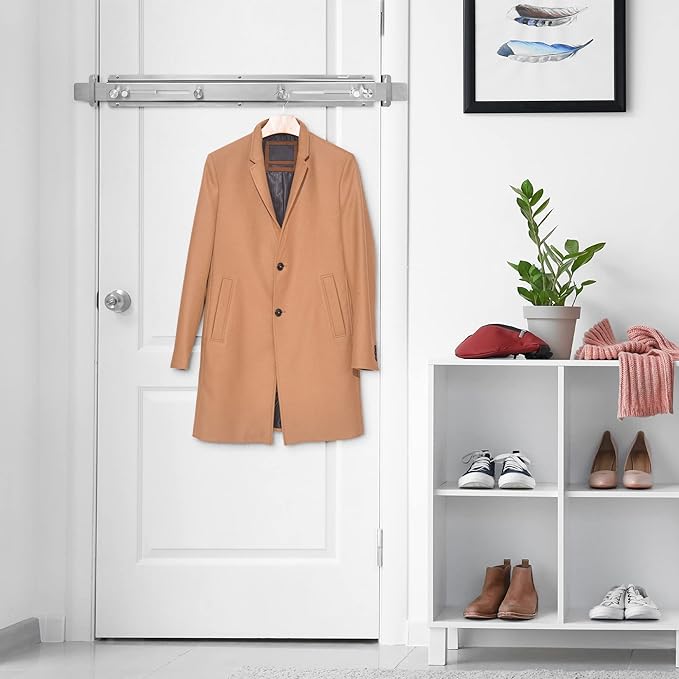 Door Barricade Bar with Door Hook Door Hanger Patented Design - Image 6