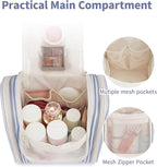 Narwey Small Striped Hanging Travel Toiletry Bag - Image 4