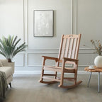 Psilvam Oversized Outdoor Rocking Chair Set of 2, Porch Rocker - Image 2