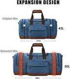 Dimayar Expandable Duffle Bag for Men, 50L Large-Capacity Weekender, - Image 4
