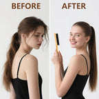 Boar Bristle Slick Back Hair Brush for Smooth Flyaways, Frizz, Sleek Ponytail, Buns and Edge Baby Hair, Teasing | Gel Comb Styling Accessories for Girls, Kids and Women