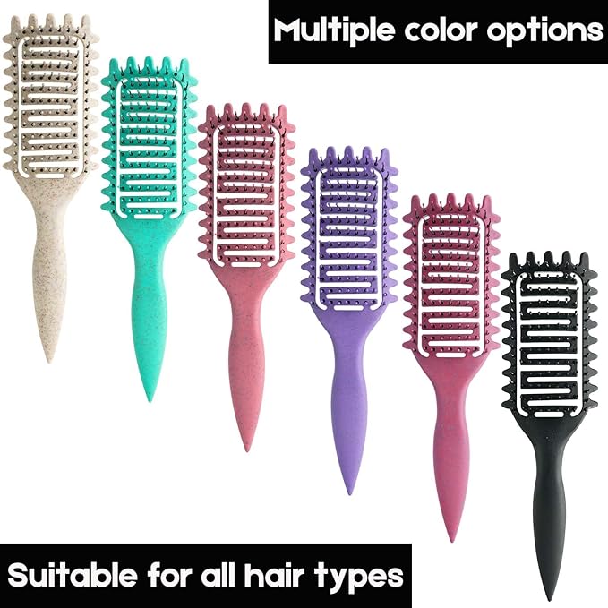 Curl Defining Brush,2024 Curly Hair Brush,Vented Hair Brush for Detangling, Shaping and Defining Curls For Women and Men Less Pulling (Green)