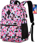 Unisex School Backpack Leaves, Casual Bookbag Adults and Teens Schoolbag by YAMTIONBAGS
