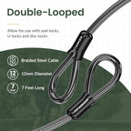 Titanker Bike Lock Cable, 12mm Thick Security Cable - Image 4