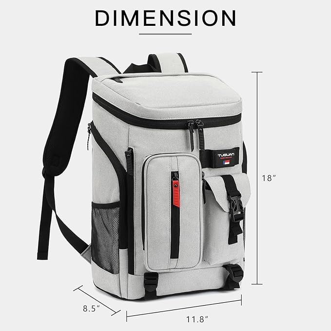 TUGUAN Cooler Backpack 36 Cans Insulated Leak Proof Lightweight Lunch Backpack - Image 6