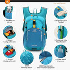 SKYSPER Small Hiking Backpack - 15L Travel Daypack Lightweight Bag Water - Image 3