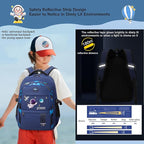 MITOWERMI Astronaut Backpack for Boys School Bags Space Kids Backpack for - Image 6