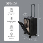Bric's B|Y Ulisse Spinner Carry-On Suitcase, Lightweight Expandable Hard Shell - Image 6