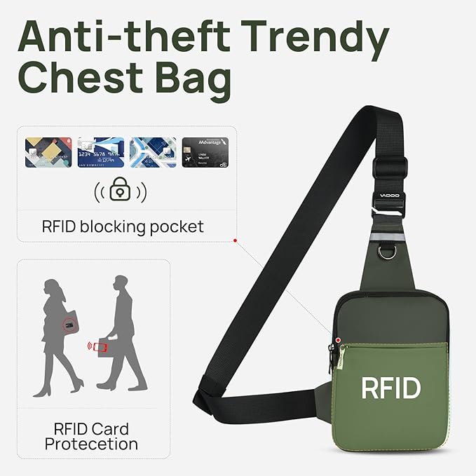 VADOO Mini Sling Bag, Small Crossbody Bag - Image 2