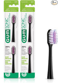 GUM Sonic Powered Toothbrush Refills, Tapered Bristles Clean Below The Gumline by GUM