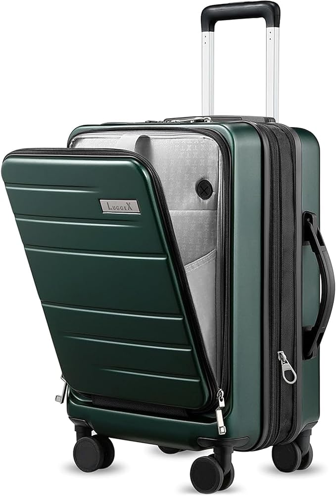 LUGGEX Carry On Luggage 22x14x9 Airline Approved, Expandable Polycarbonate by LuggeXLUGGAGE
