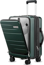 LUGGEX Carry On Luggage 22x14x9 Airline Approved, Expandable Polycarbonate by LuggeXLUGGAGE