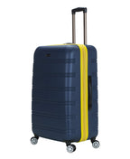Melbourne Hardside Expandable Spinner Wheel Luggage (Navy / Checked Large 28")