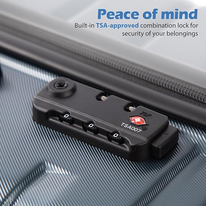 Coolife Larage Luaggage Hardside Expandable Suitcase - Image 3